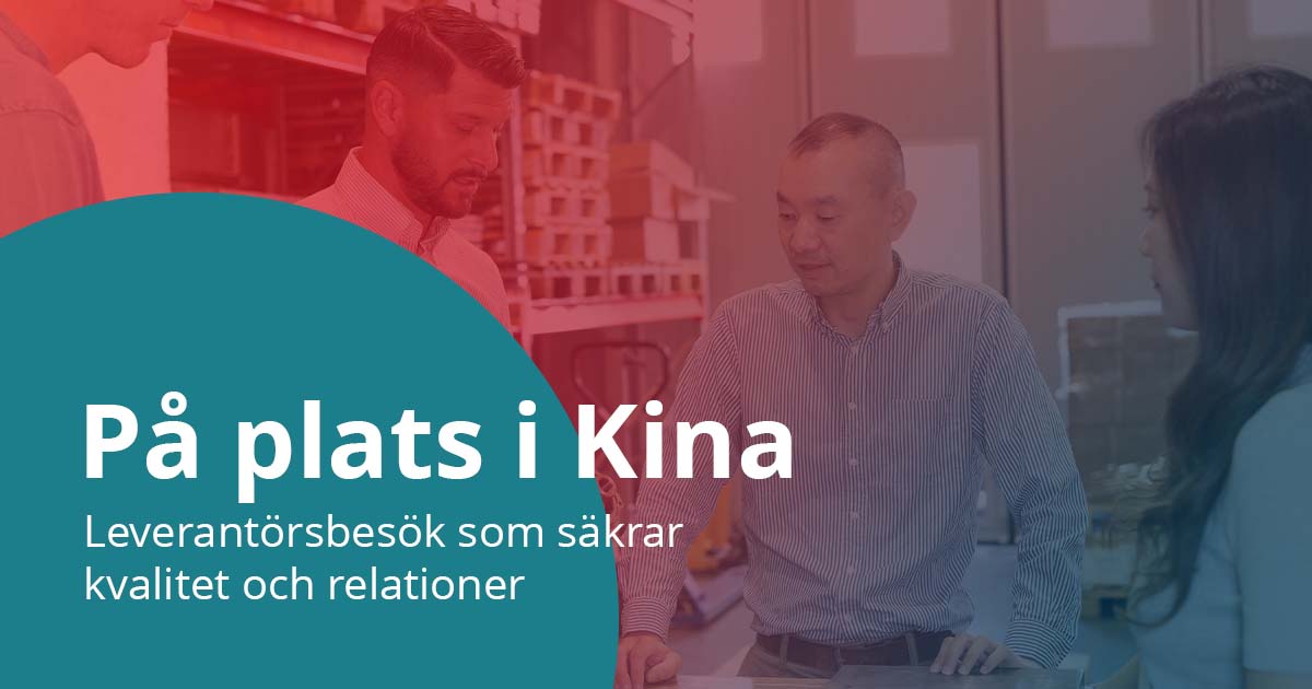 Leverantörsbesök i Kina