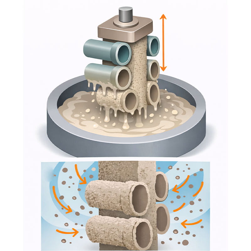 De olika stegen i processgjutning hos Liljenberg