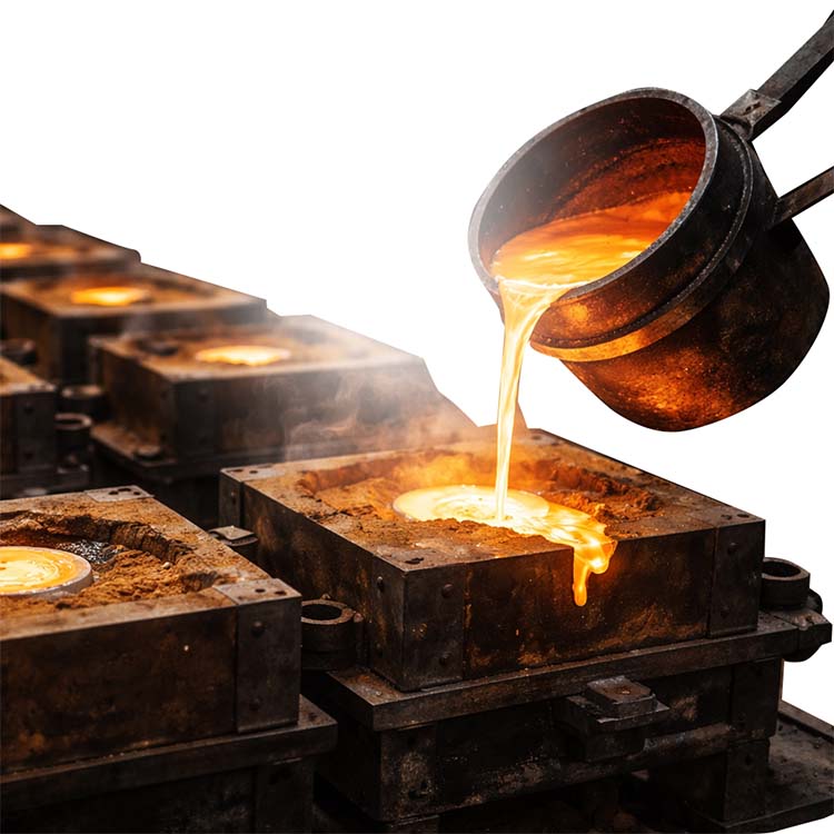 gjutprocess sandgjutning