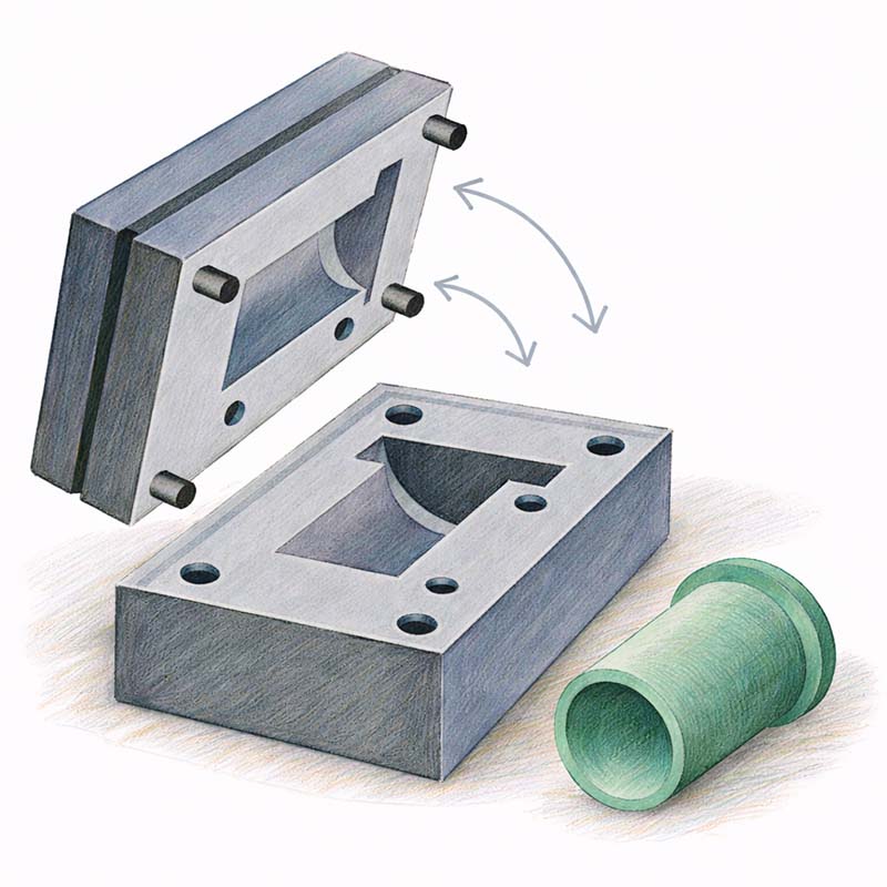 De olika stegen i processgjutning hos Liljenberg